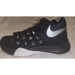 Nike Zoom Hyperquickness Mid Top Basketball Shoes Size US 6 Black EUC